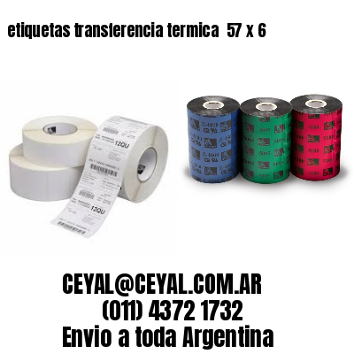 etiquetas transferencia termica  57 x 6