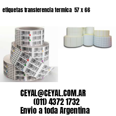etiquetas transferencia termica  57 x 66