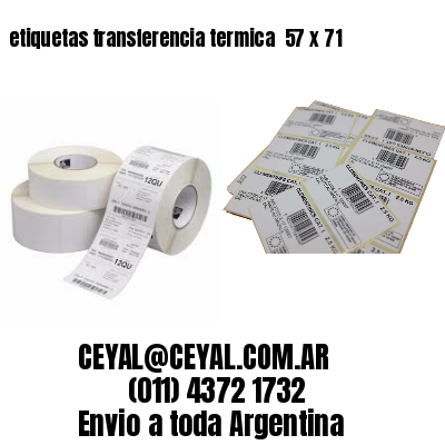 etiquetas transferencia termica  57 x 71