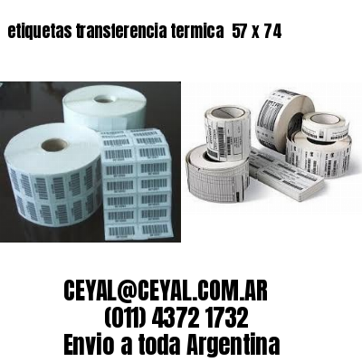 etiquetas transferencia termica  57 x 74