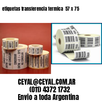 etiquetas transferencia termica  57 x 75