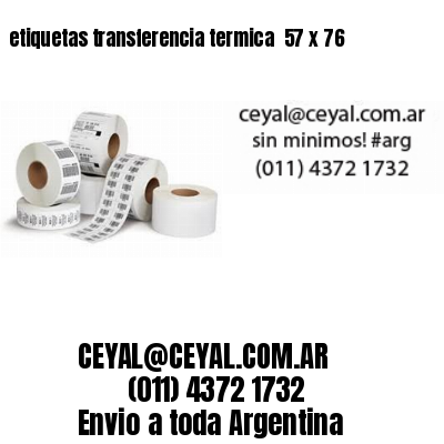 etiquetas transferencia termica  57 x 76