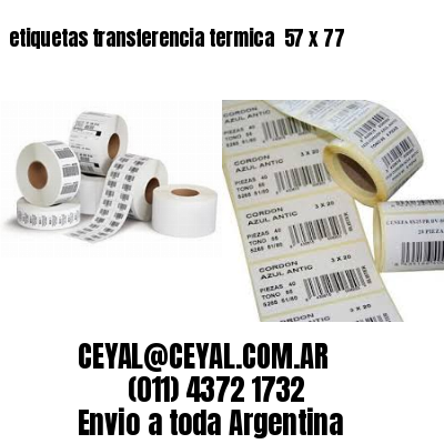 etiquetas transferencia termica  57 x 77