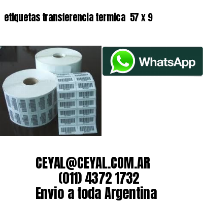 etiquetas transferencia termica  57 x 9