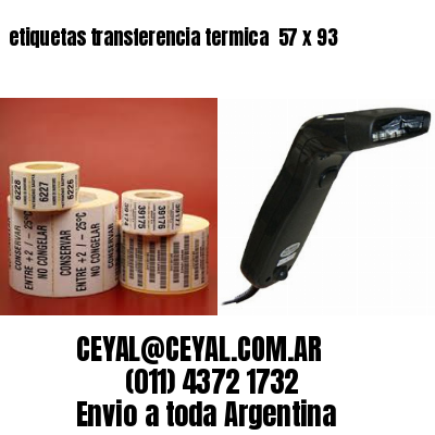etiquetas transferencia termica  57 x 93