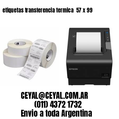 etiquetas transferencia termica  57 x 99