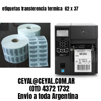 etiquetas transferencia termica  62 x 37