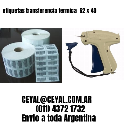 etiquetas transferencia termica  62 x 40