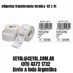 etiquetas transferencia termica  62 x 41