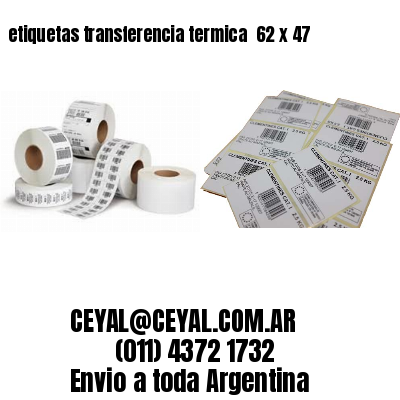 etiquetas transferencia termica  62 x 47