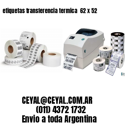 etiquetas transferencia termica  62 x 52