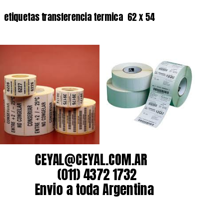 etiquetas transferencia termica  62 x 54