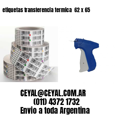etiquetas transferencia termica  62 x 65