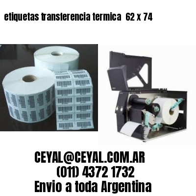 etiquetas transferencia termica  62 x 74