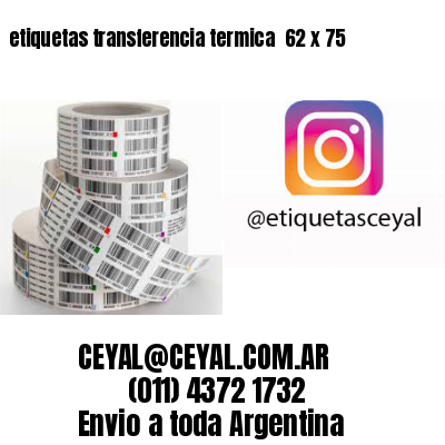 etiquetas transferencia termica  62 x 75