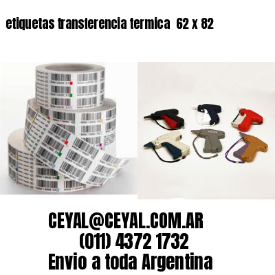 etiquetas transferencia termica  62 x 82
