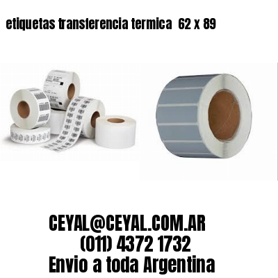etiquetas transferencia termica  62 x 89