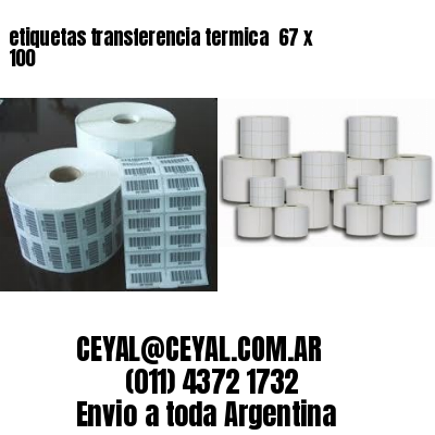 etiquetas transferencia termica  67 x 100