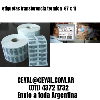 etiquetas transferencia termica  67 x 11