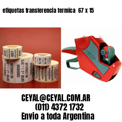 etiquetas transferencia termica  67 x 15