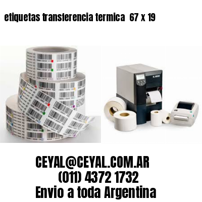 etiquetas transferencia termica  67 x 19