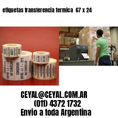 etiquetas transferencia termica  67 x 24