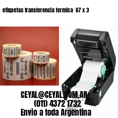etiquetas transferencia termica  67 x 3