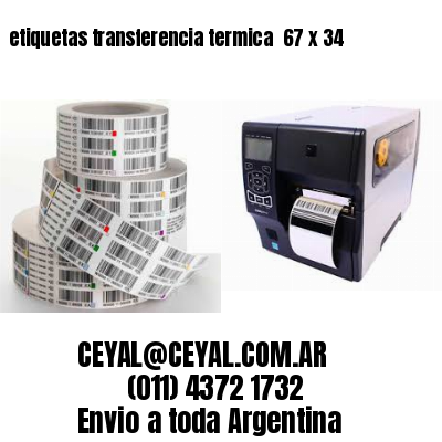 etiquetas transferencia termica  67 x 34