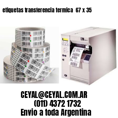 etiquetas transferencia termica  67 x 35