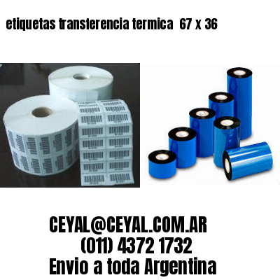 etiquetas transferencia termica  67 x 36