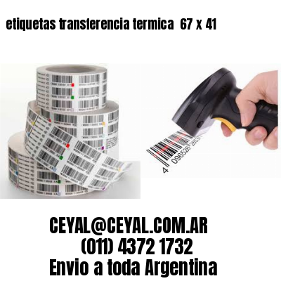 etiquetas transferencia termica  67 x 41