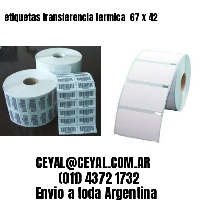 etiquetas transferencia termica  67 x 42