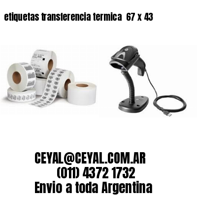 etiquetas transferencia termica  67 x 43