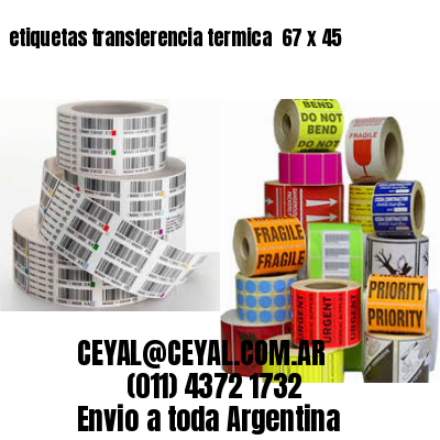 etiquetas transferencia termica  67 x 45