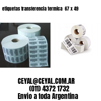etiquetas transferencia termica  67 x 49