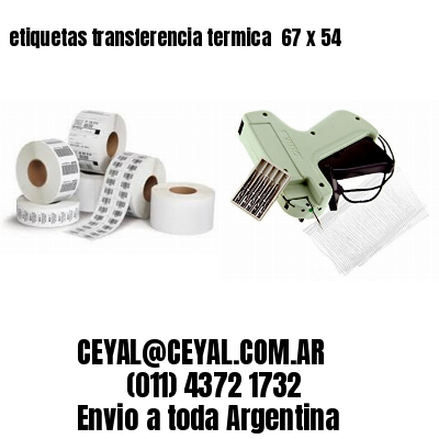 etiquetas transferencia termica  67 x 54