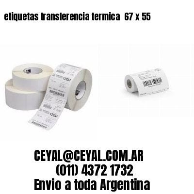 etiquetas transferencia termica  67 x 55