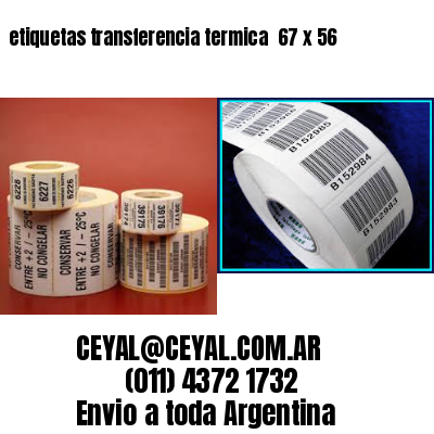 etiquetas transferencia termica  67 x 56