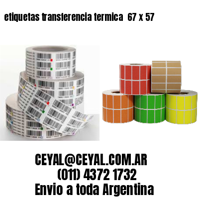 etiquetas transferencia termica  67 x 57