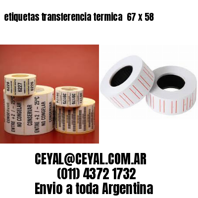 etiquetas transferencia termica  67 x 58