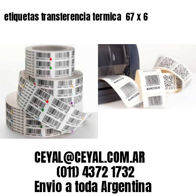etiquetas transferencia termica  67 x 6