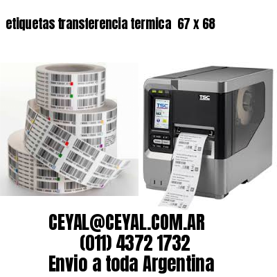 etiquetas transferencia termica  67 x 68