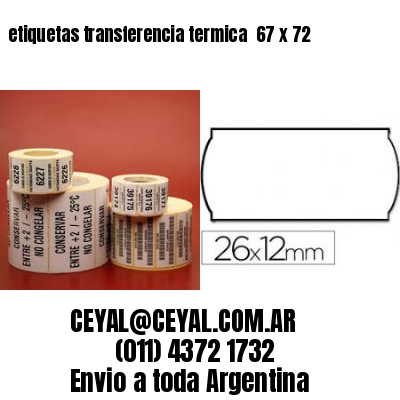 etiquetas transferencia termica  67 x 72