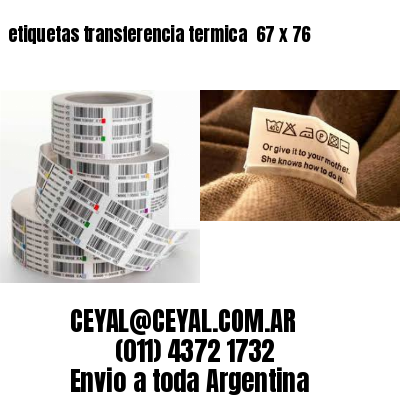 etiquetas transferencia termica  67 x 76