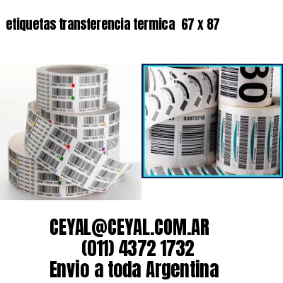 etiquetas transferencia termica  67 x 87