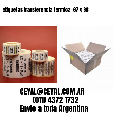 etiquetas transferencia termica  67 x 88