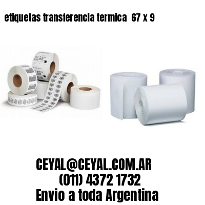etiquetas transferencia termica  67 x 9