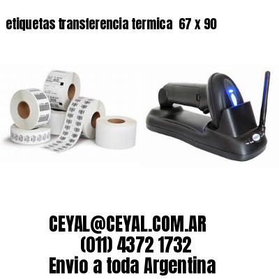 etiquetas transferencia termica  67 x 90