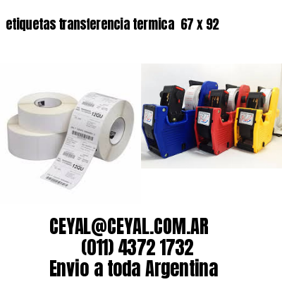 etiquetas transferencia termica  67 x 92
