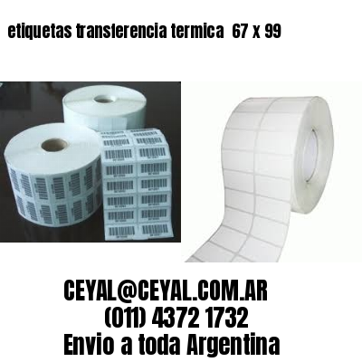 etiquetas transferencia termica  67 x 99
